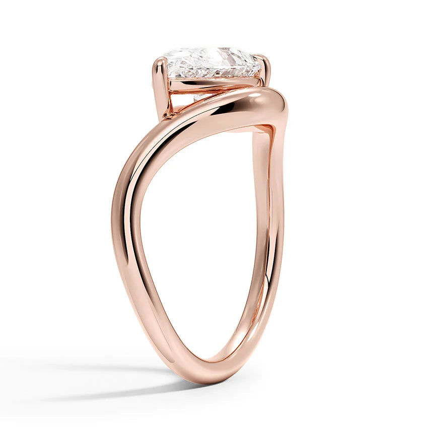 Silhouette Solitaire Ring