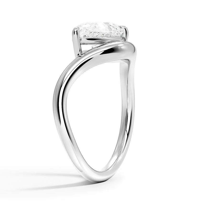 Silhouette Solitaire Ring