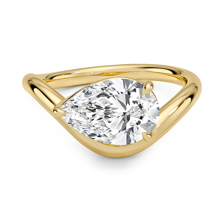 Silhouette Solitaire Ring