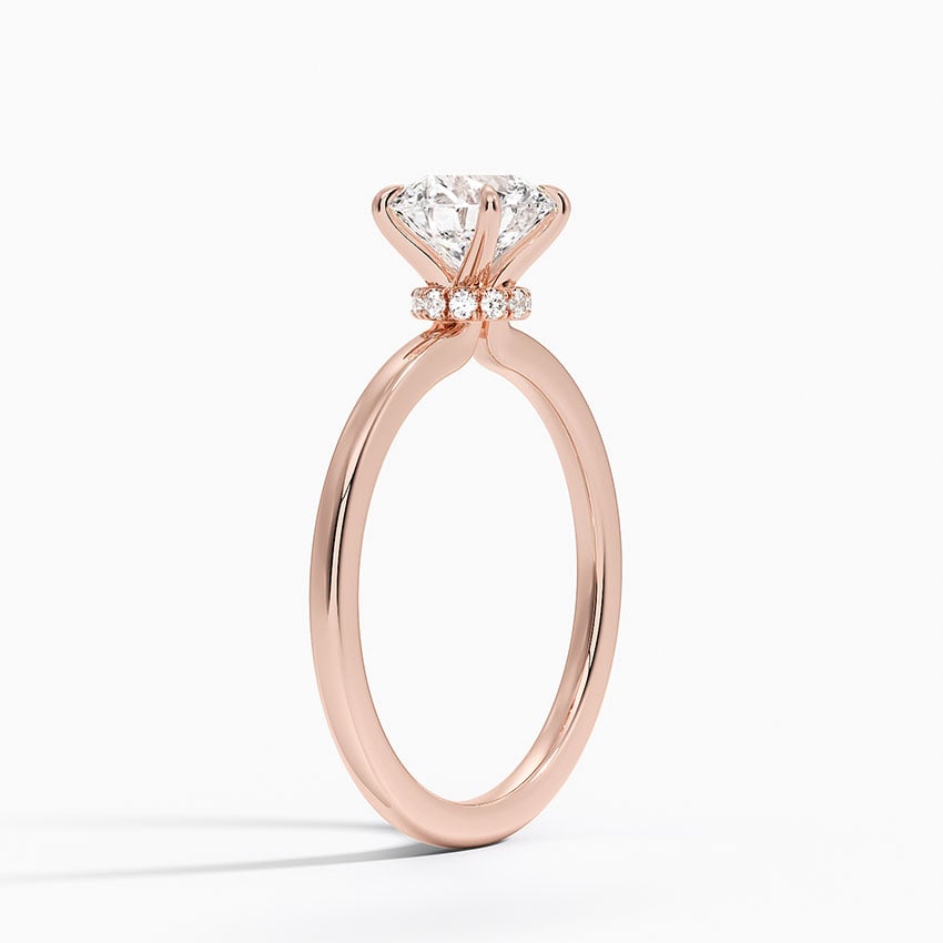 Secret Halo Diamond Engagement Ring