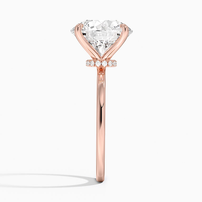 Secret Halo Diamond Engagement Ring