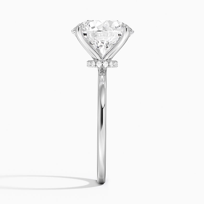 Secret Halo Diamond Engagement Ring