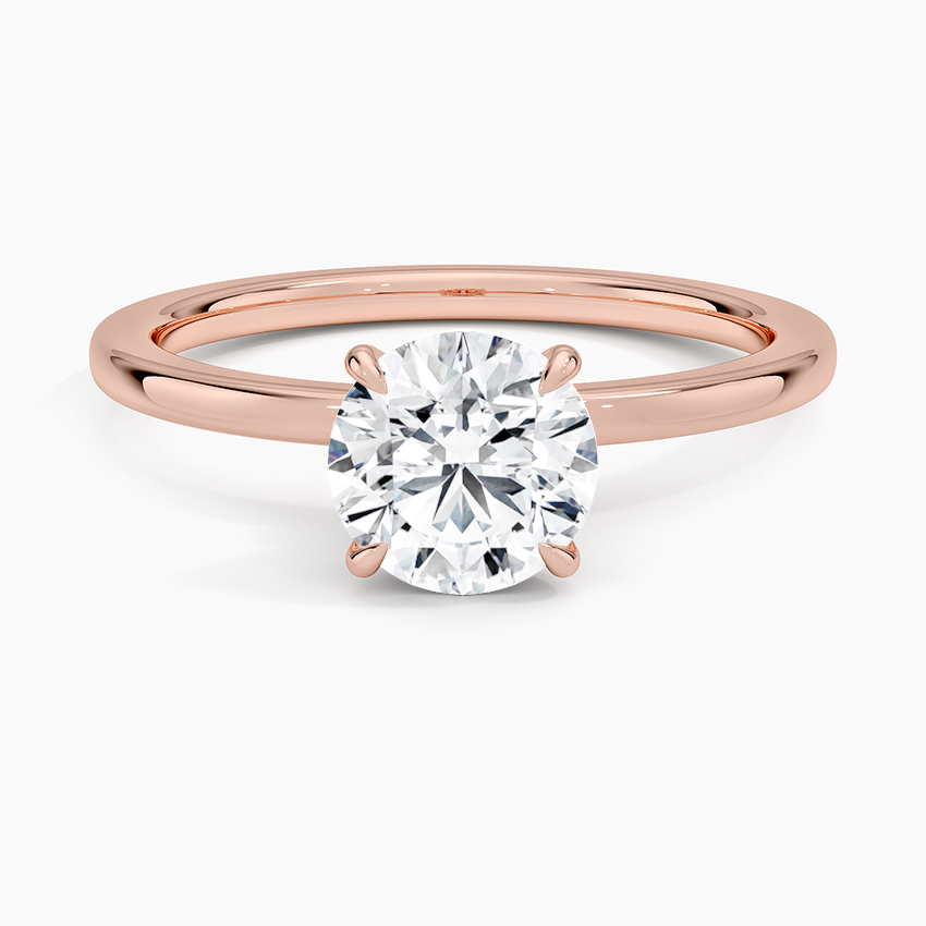 Secret Halo Diamond Engagement Ring