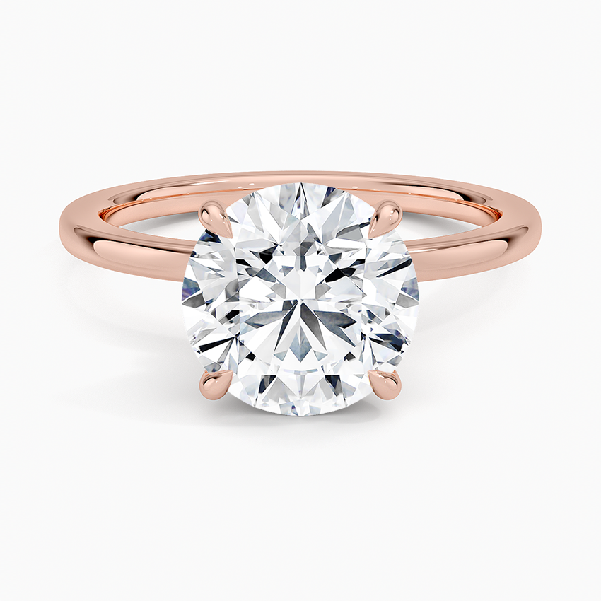 Secret Halo Diamond Engagement Ring