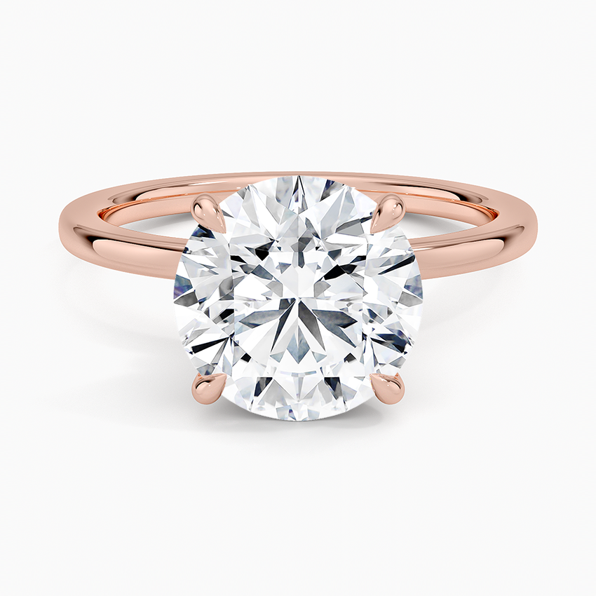 Secret Halo Diamond Engagement Ring