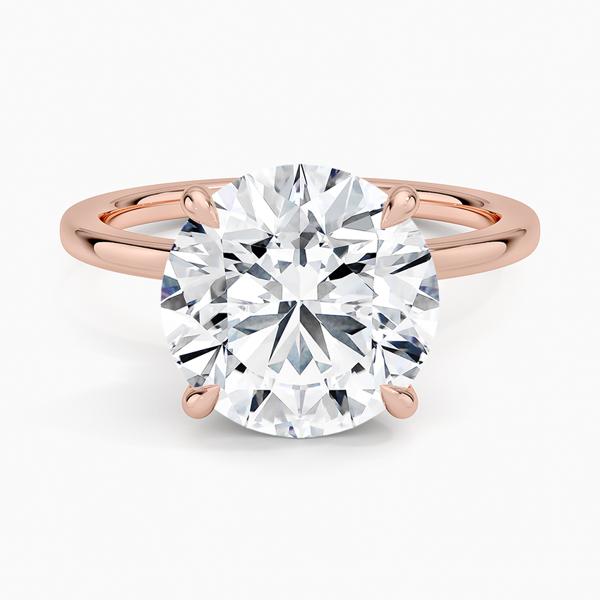 Secret Halo Diamond Engagement Ring