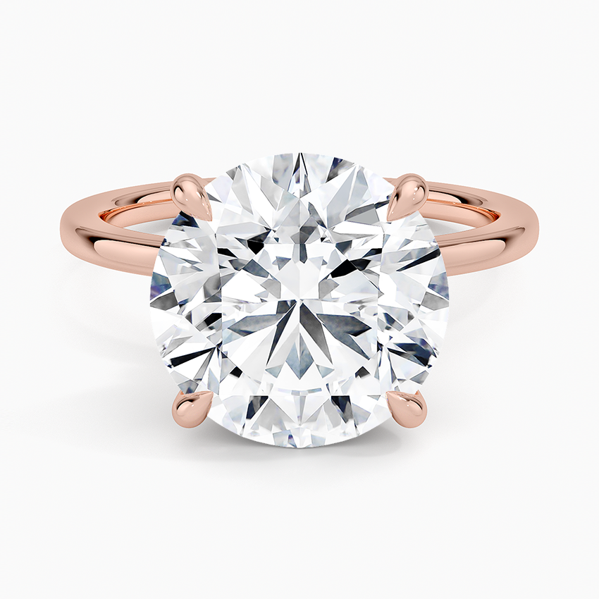 Secret Halo Diamond Engagement Ring