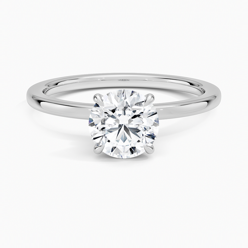 Secret Halo Diamond Engagement Ring