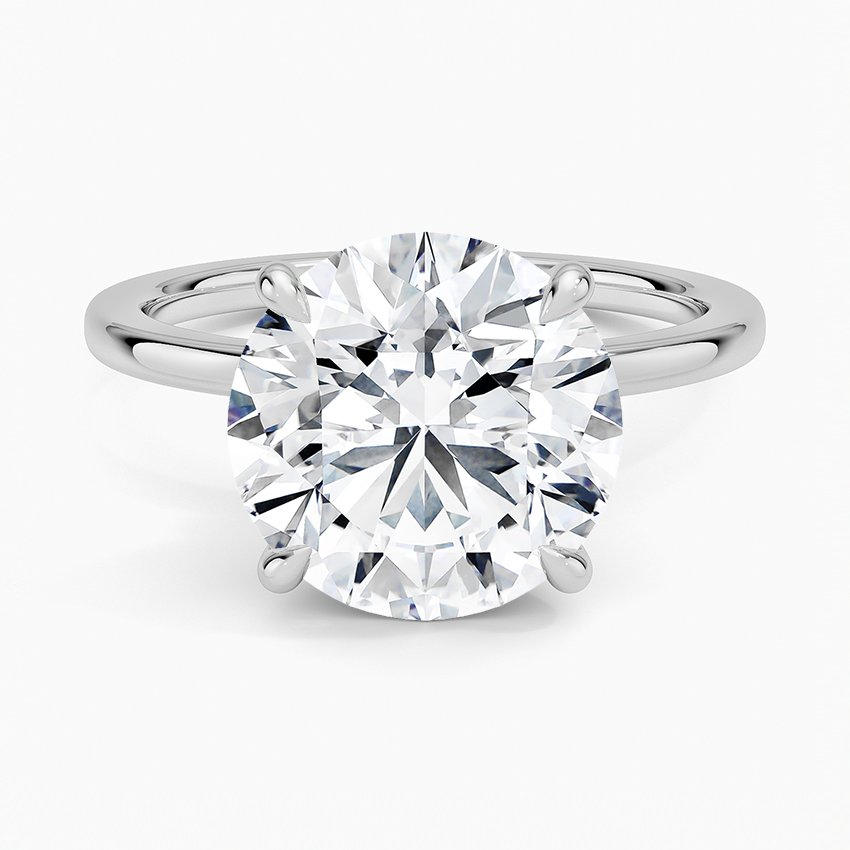 Secret Halo Diamond Engagement Ring