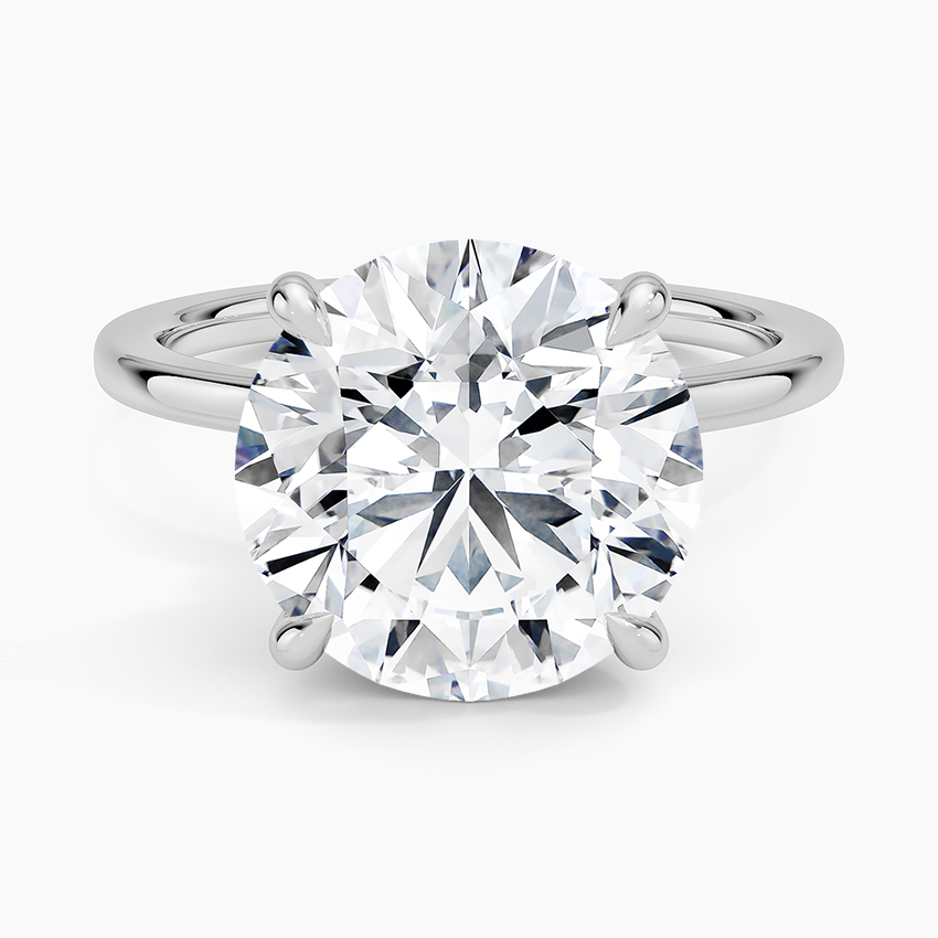 Secret Halo Diamond Engagement Ring