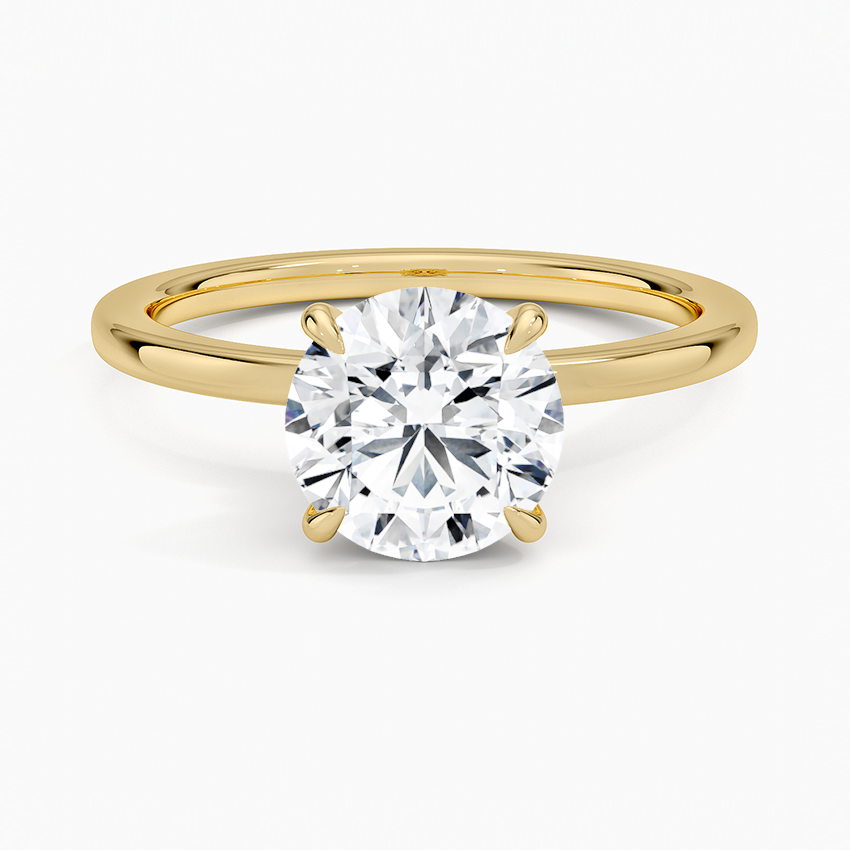 Secret Halo Diamond Engagement Ring