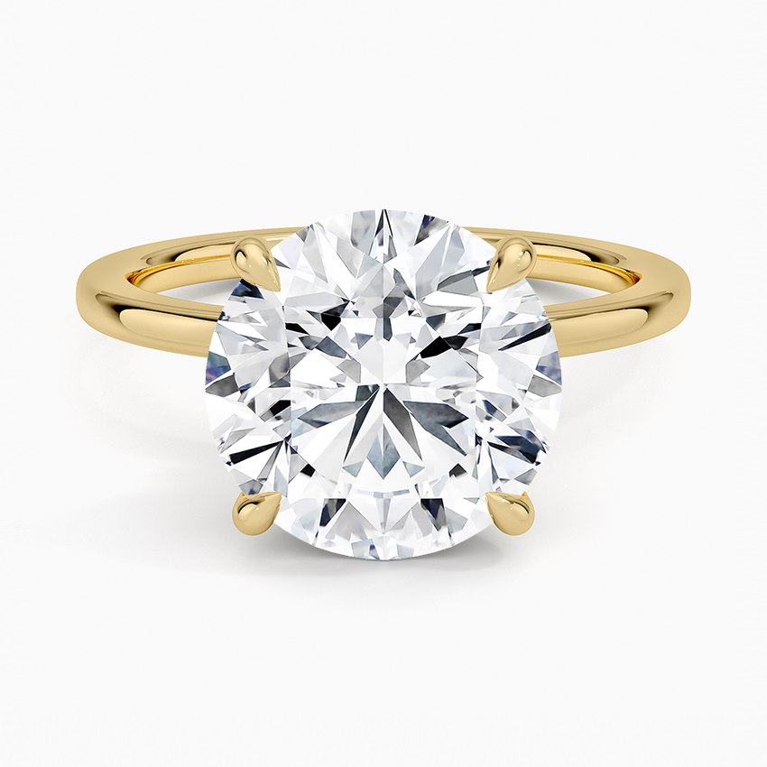 Secret Halo Diamond Engagement Ring