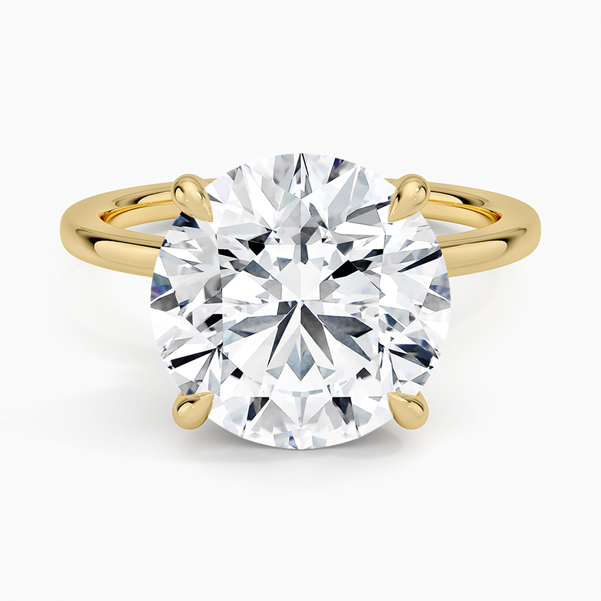 Secret Halo Diamond Engagement Ring