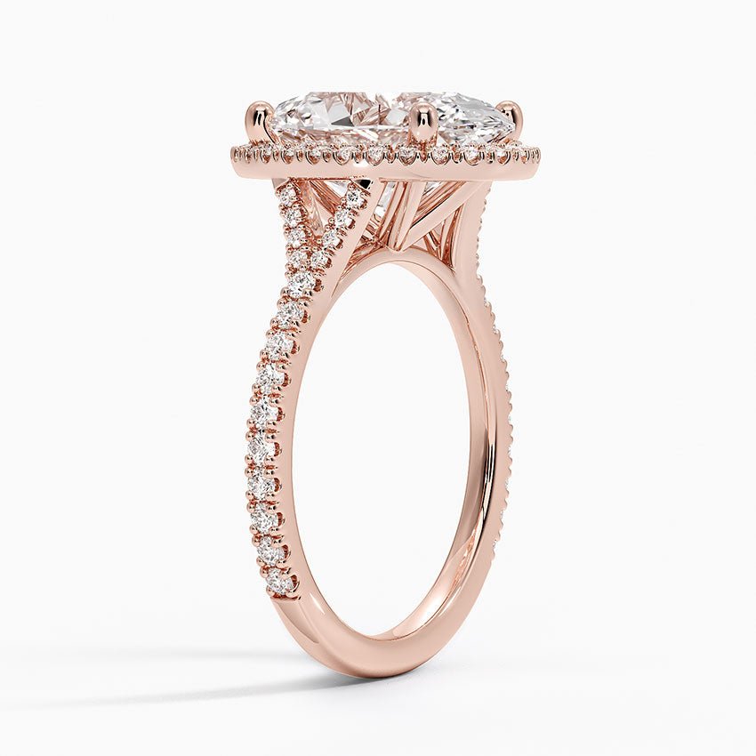Joy Three-Quarter Coverage Diamond Engagement Ring