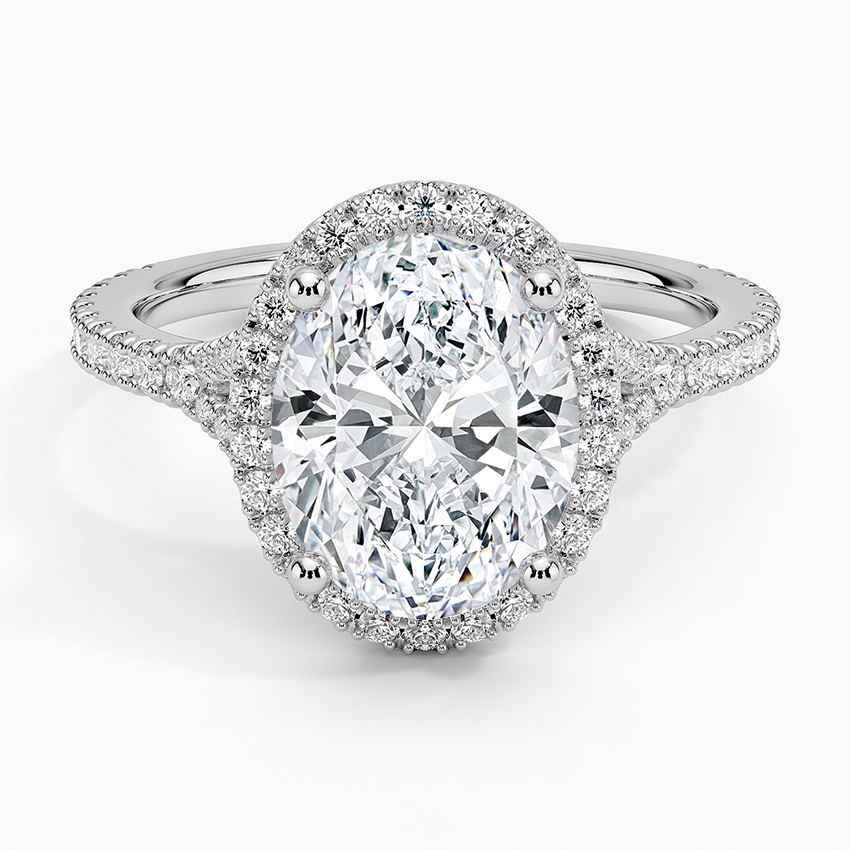 Joy Three-Quarter Coverage Diamond Engagement Ring