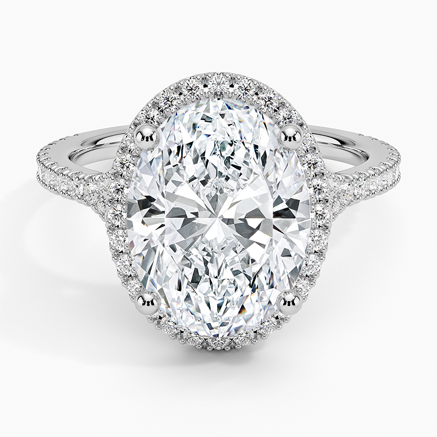 Joy Three-Quarter Coverage Diamond Engagement Ring
