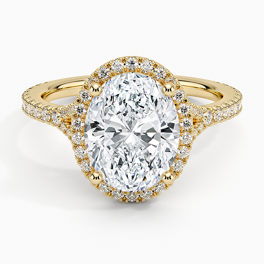 Joy Three-Quarter Coverage Diamond Engagement Ring