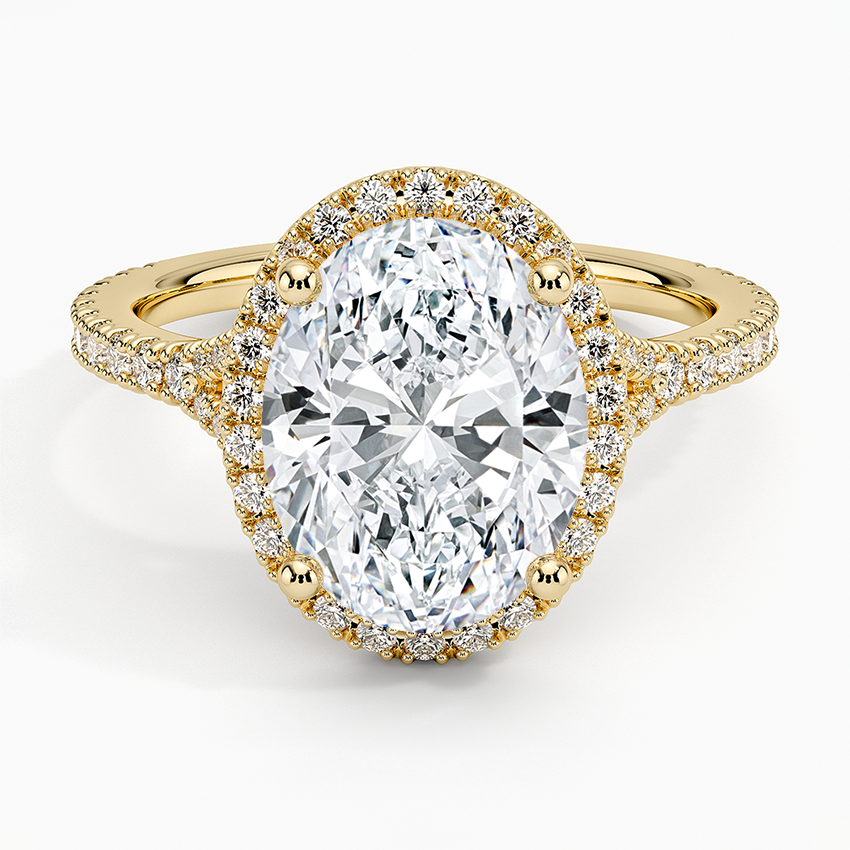 Joy Three-Quarter Coverage Diamond Engagement Ring
