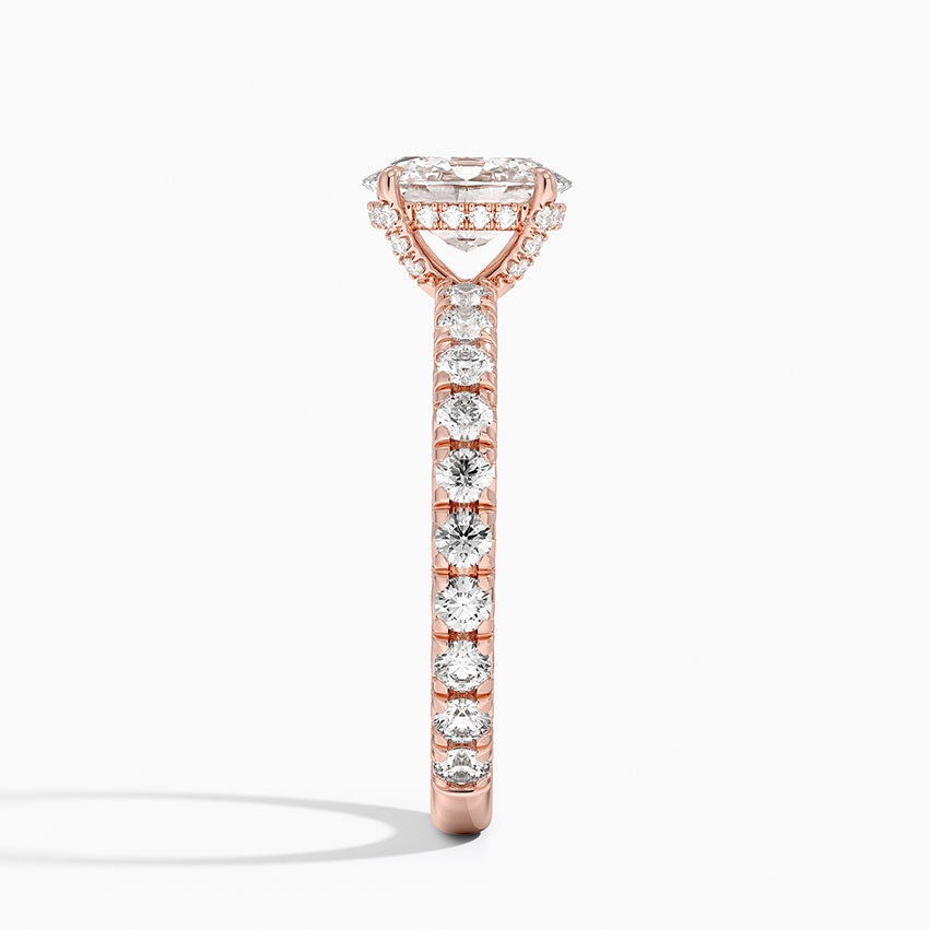 Olympia Diamond Ring Hidden Halo