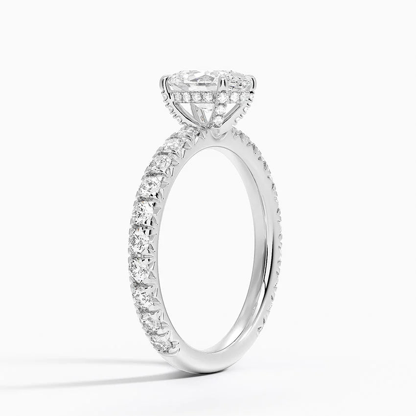 Olympia Diamond Ring Hidden Halo
