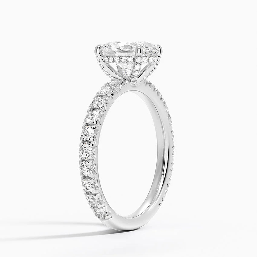 Olympia Diamond Ring Hidden Halo