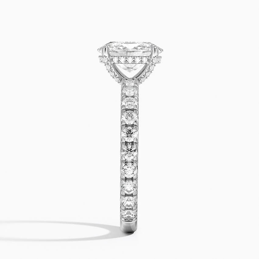 Olympia Diamond Ring Hidden Halo