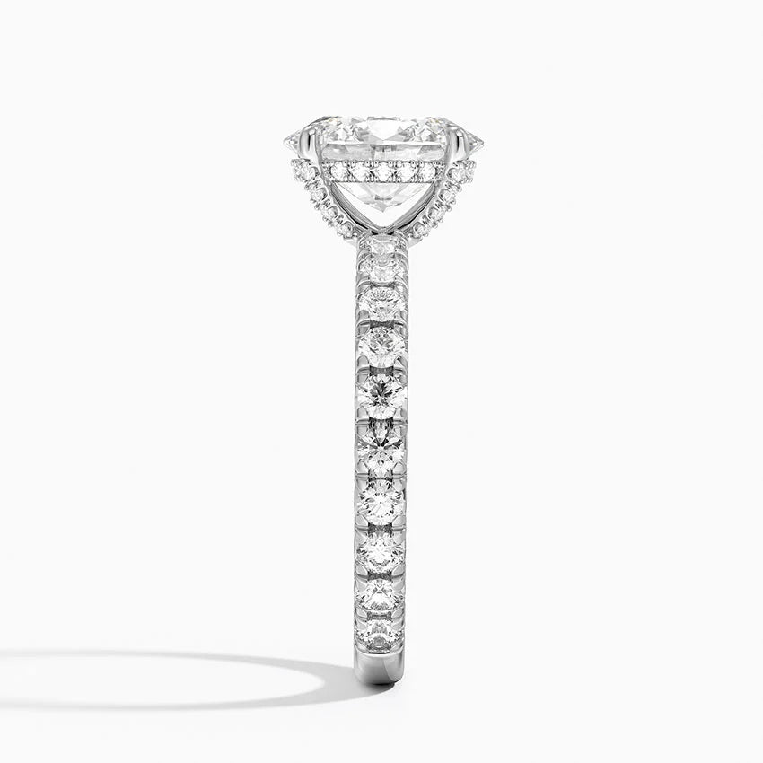 Olympia Diamond Ring Hidden Halo