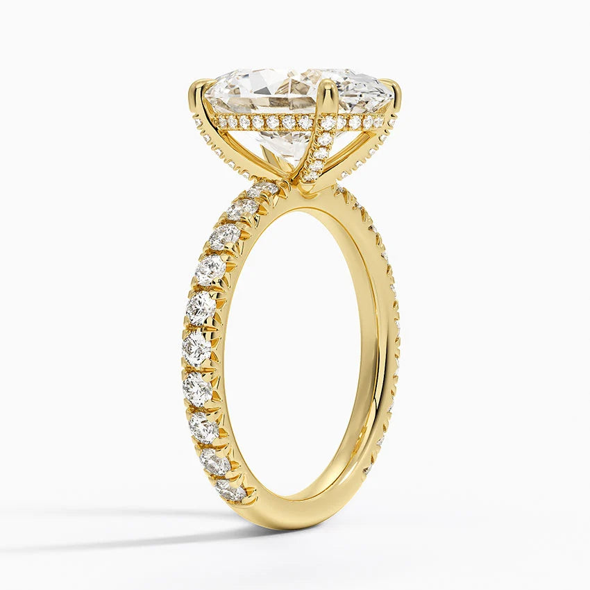 Olympia Diamond Ring Hidden Halo