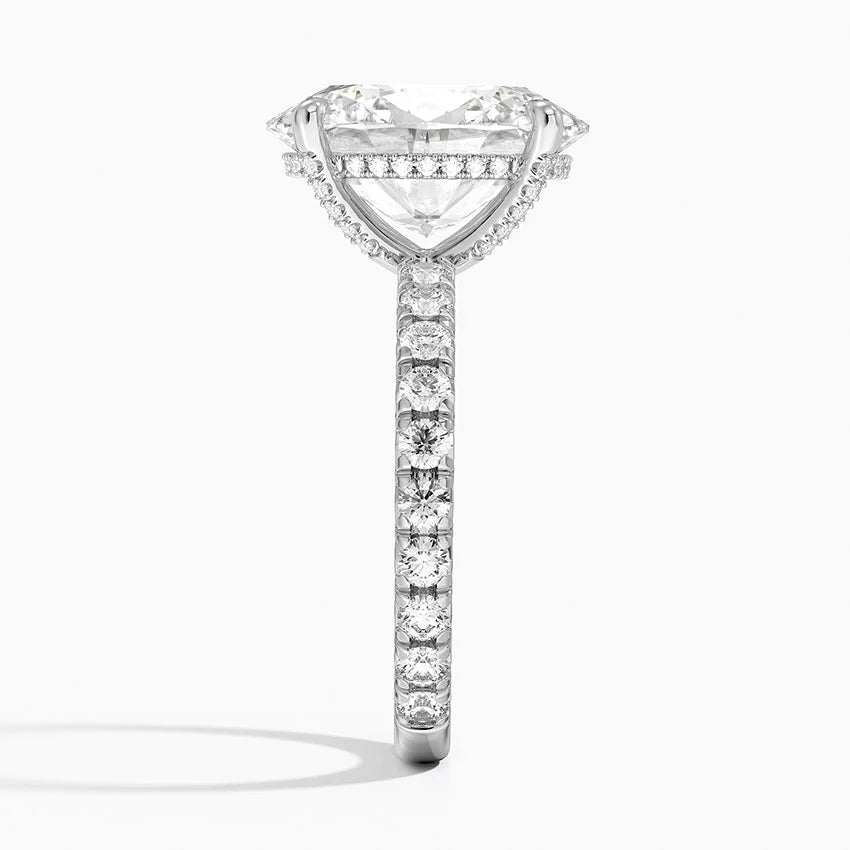 Olympia Diamond Ring Hidden Halo