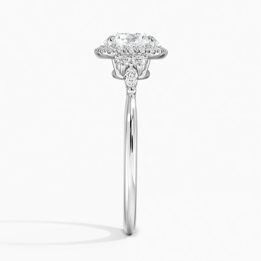 Nadia Halo Diamond Ring