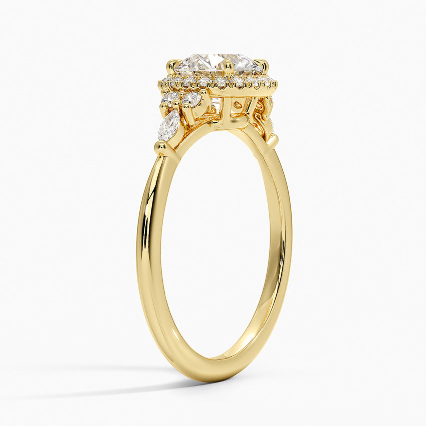 Nadia Halo Diamond Ring