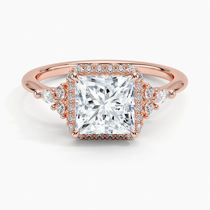 Nadia Halo Diamond Engagement Ring