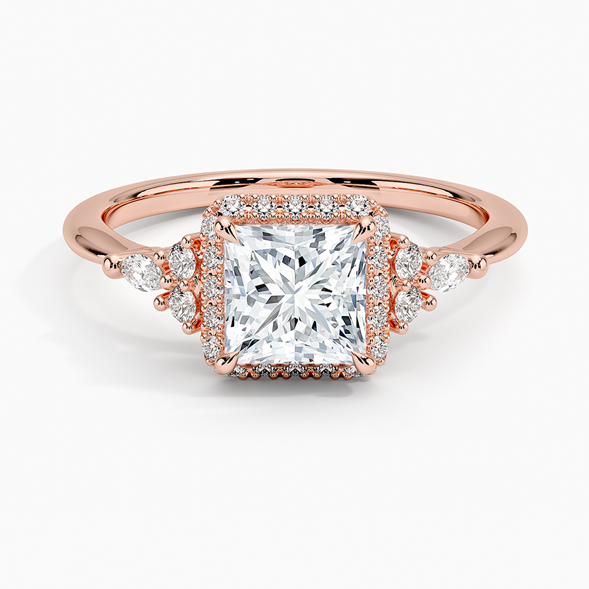 Nadia Halo Diamond Engagement Ring