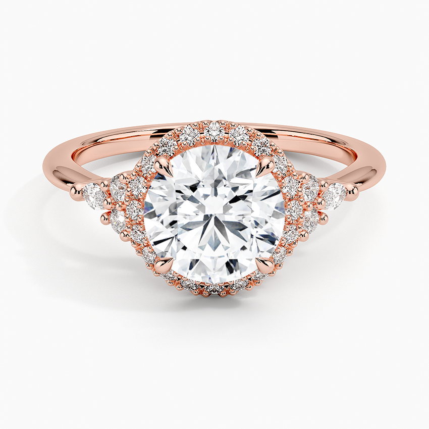 Nadia Halo Diamond Ring