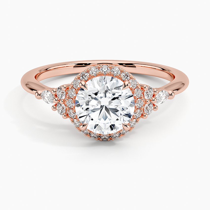 Nadia Halo Diamond Ring