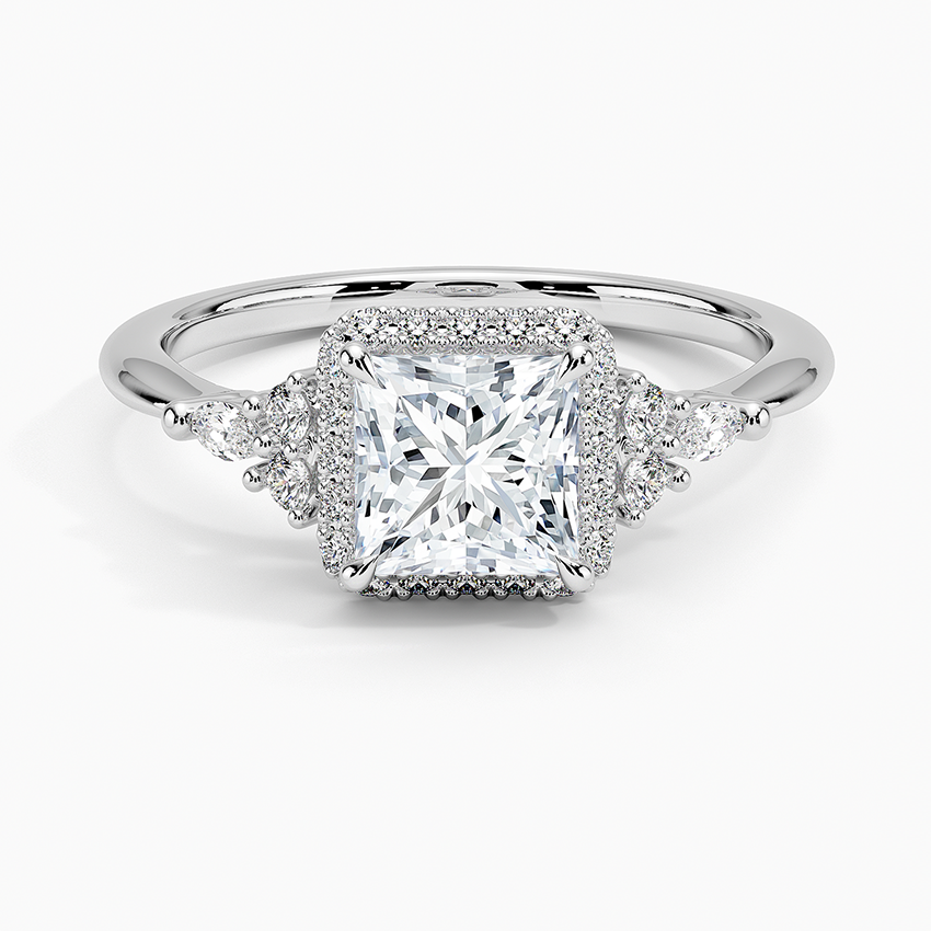 Nadia Halo Diamond Engagement Ring
