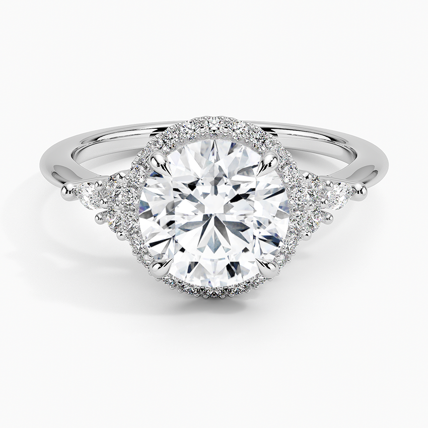 Nadia Halo Diamond Ring