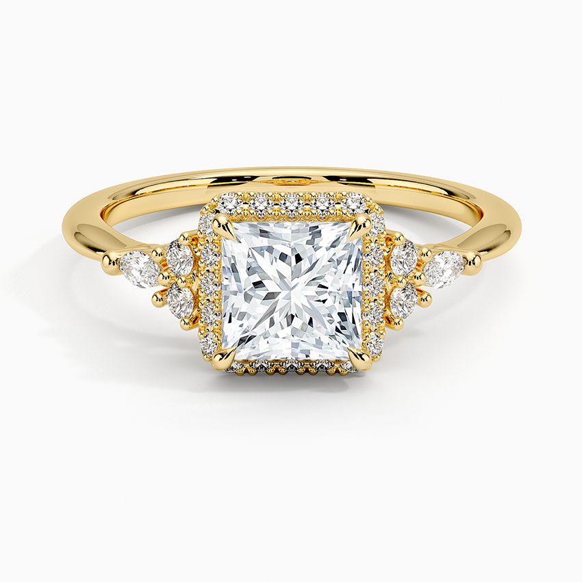 Nadia Halo Diamond Engagement Ring