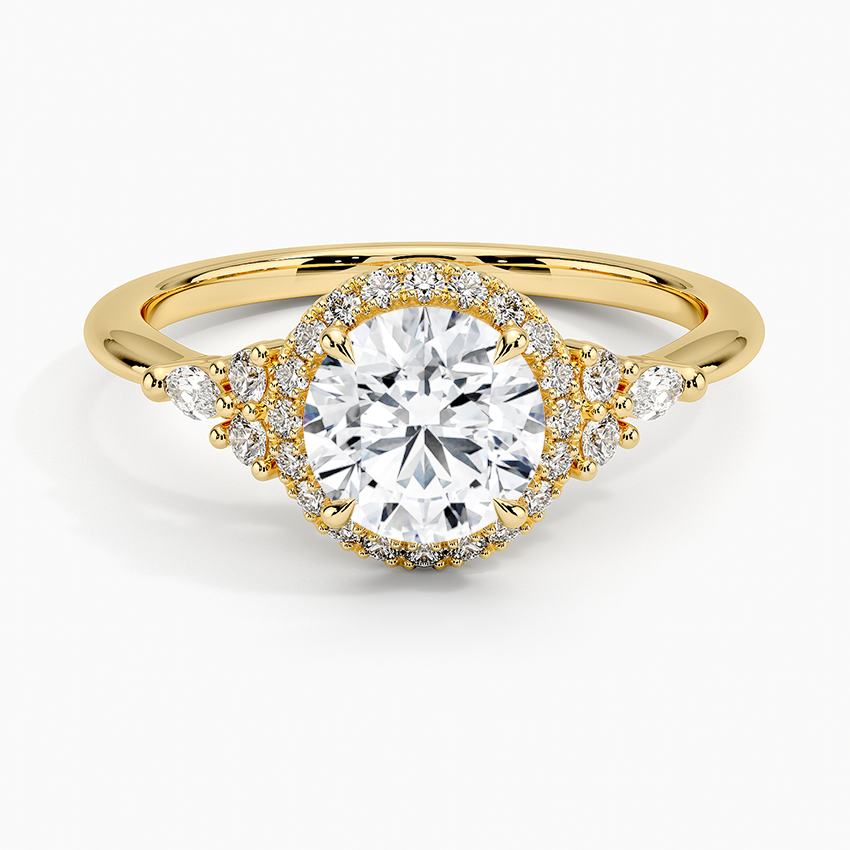 Nadia Halo Diamond Ring