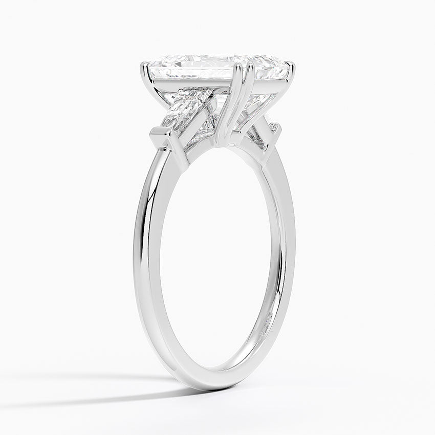 Symphony Double Prong Three Stone Diamond Ring