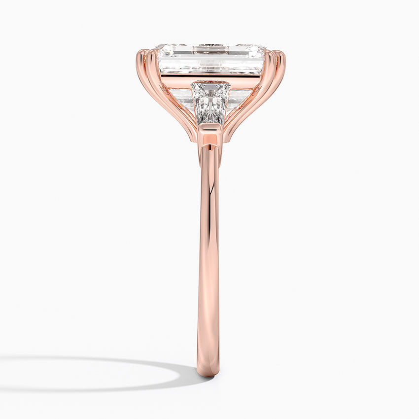 Symphony Double Prong Three Stone Diamond Ring