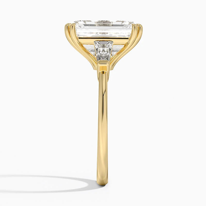 Symphony Double Prong Three Stone Diamond Ring