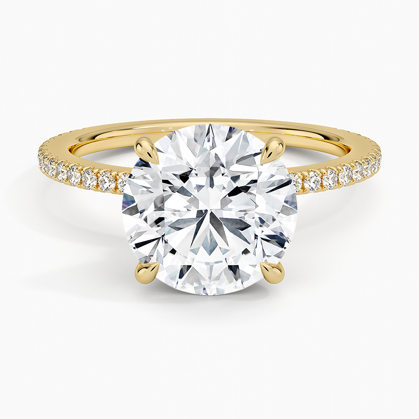 Kristen Diamond Engagement Ring Hidden Halo