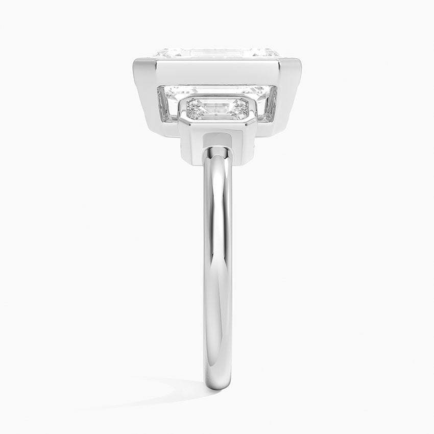 Rhiannon Bezel Three Stone Diamond Ring