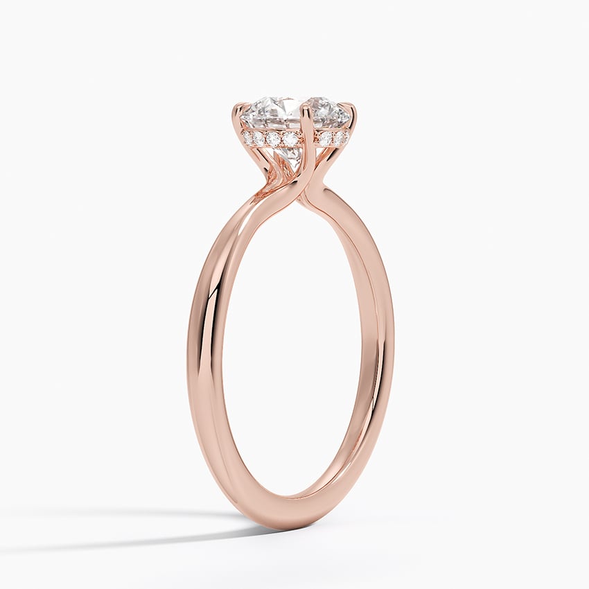 Freesia Diamond Engagement Ring Hidden Halo