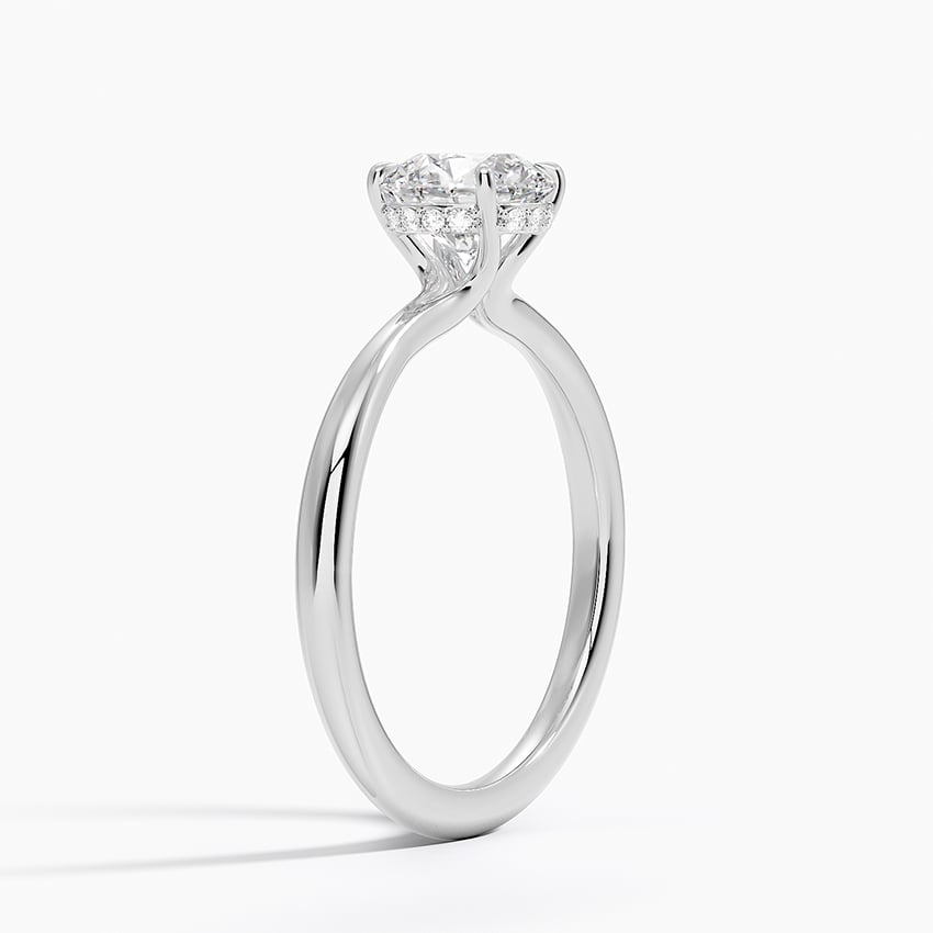 Freesia Diamond Engagement Ring Hidden Halo