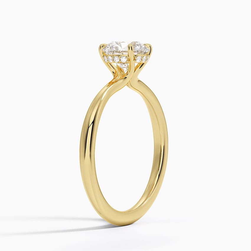 Freesia Diamond Engagement Ring Hidden Halo