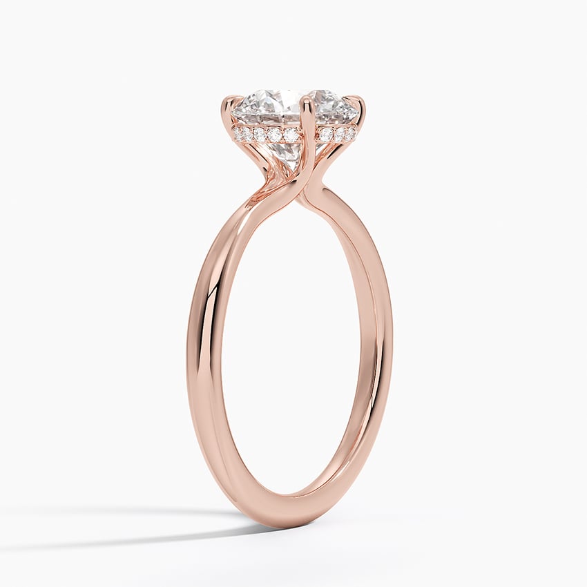 Freesia Diamond Engagement Ring Hidden Halo