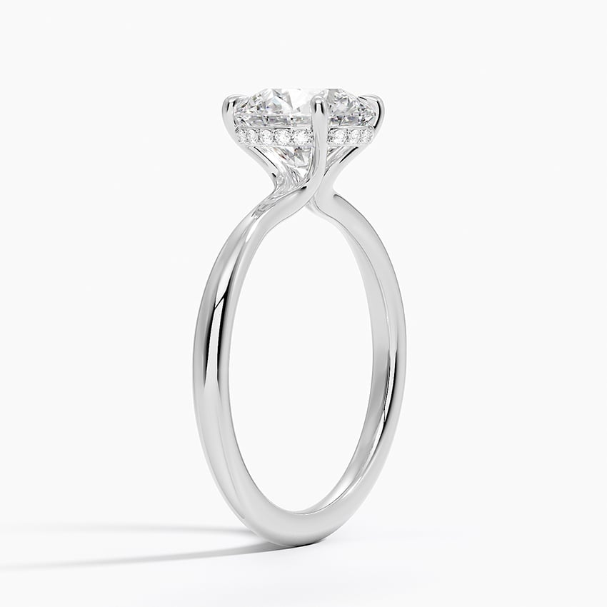 Freesia Diamond Engagement Ring Hidden Halo
