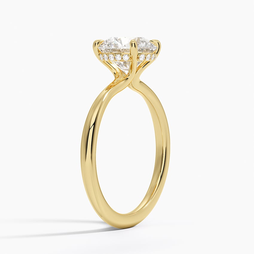 Freesia Diamond Engagement Ring Hidden Halo